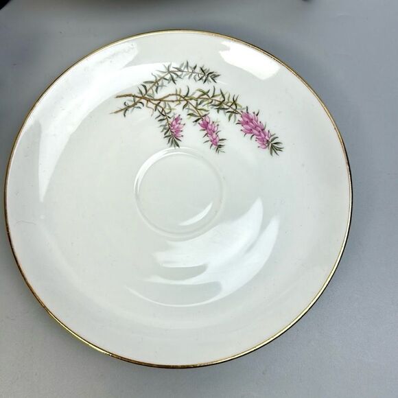 Hutschenreuther Heather White Collection Tea Cup Saucer Desert Plate Bavaria - Picture 7 of 16